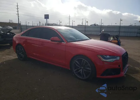 2013 Audi S6 z USA, uszkodzony, nr VIN WAUJ2AFC3DN085315